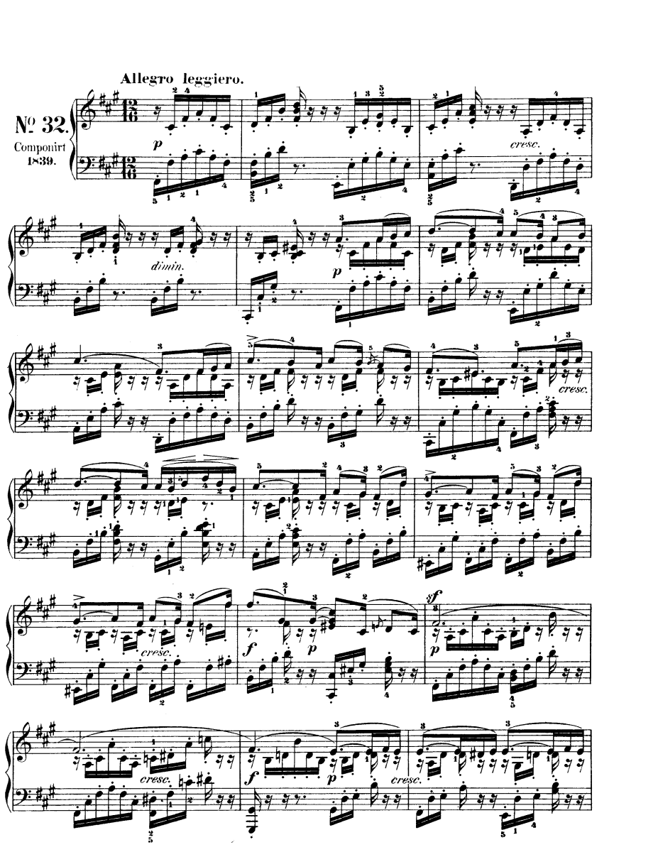 무언가 Op.67 No.2 악보 첫 페이지 미리보기