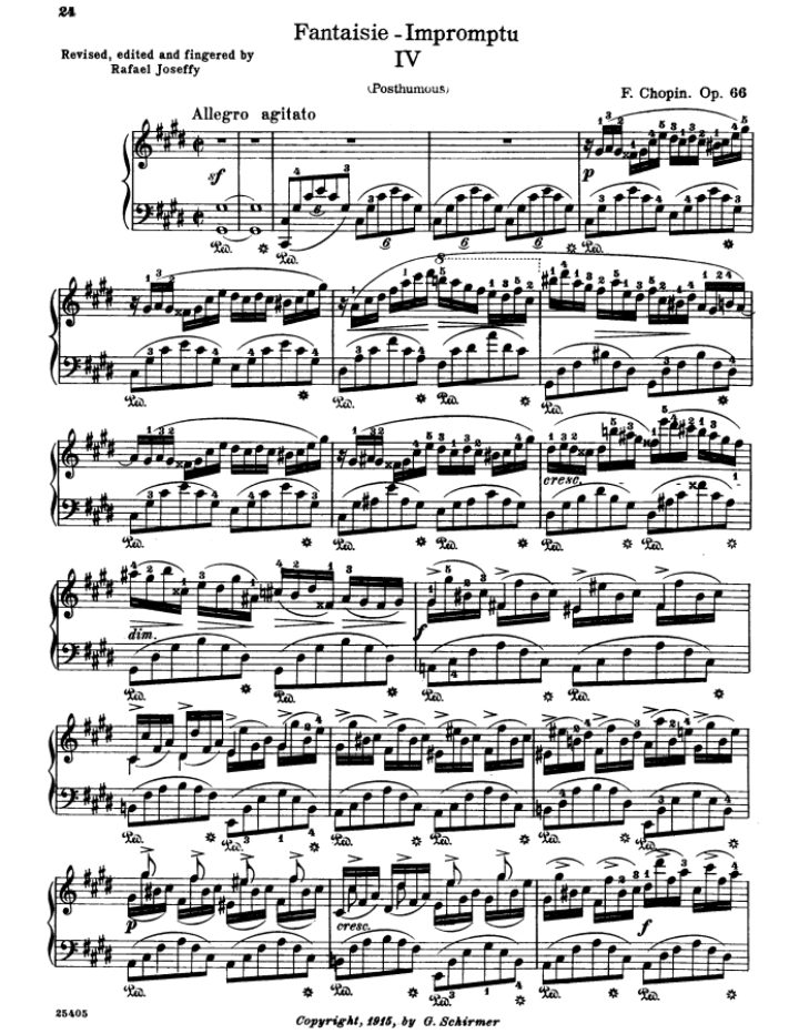 환상 즉흥곡 Op.66 악보 첫 페이지 미리보기